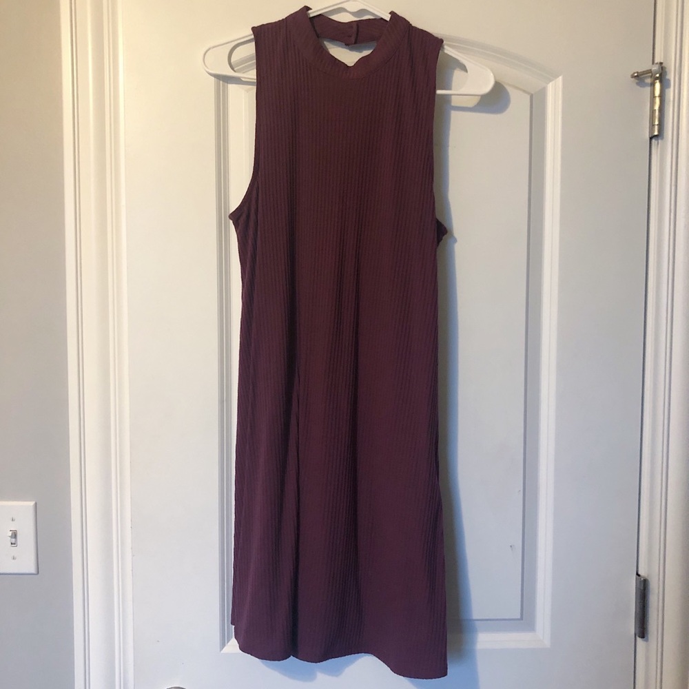 Purple mock neck dress!